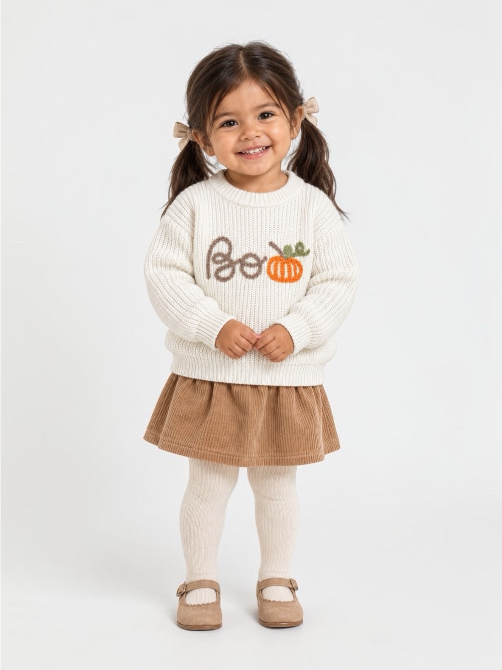 Baby Boo Pumpkin Sweater- 1-2T